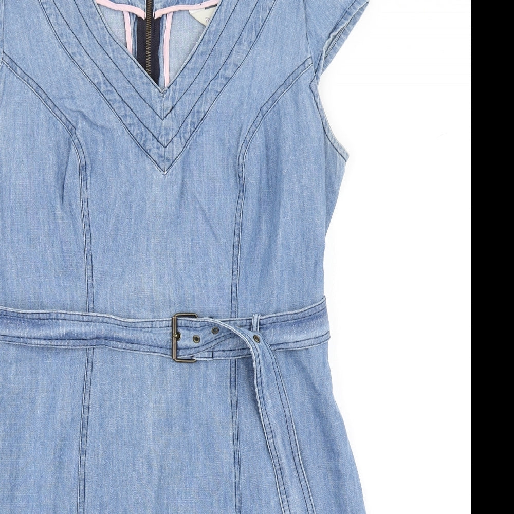 Pepperberry Womens Blue  Denim A-Line  Size 16