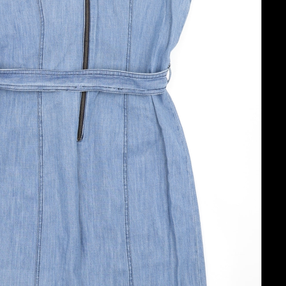 Pepperberry Womens Blue  Denim A-Line  Size 16