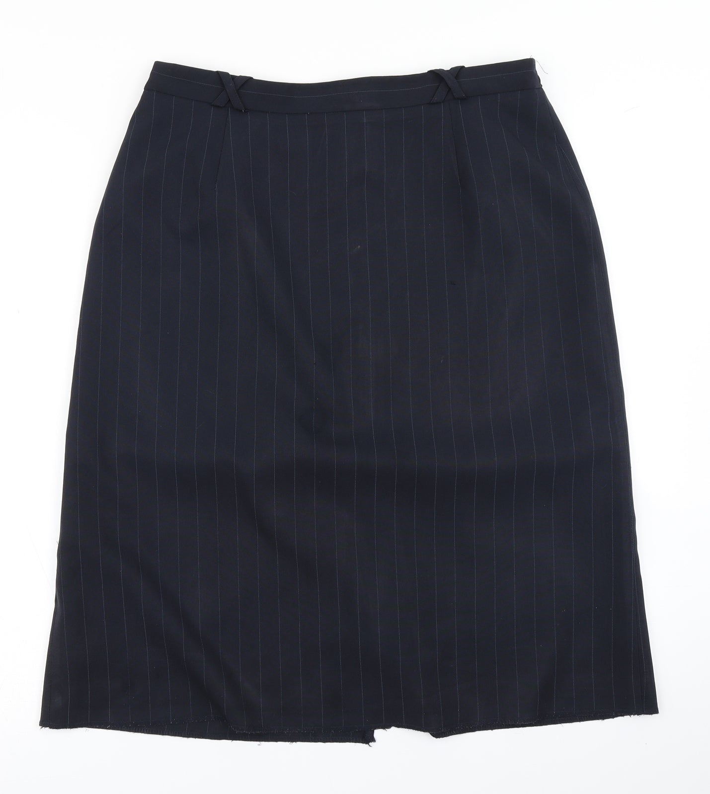 Bonmarché Womens Blue Striped  A-Line Skirt Size 14