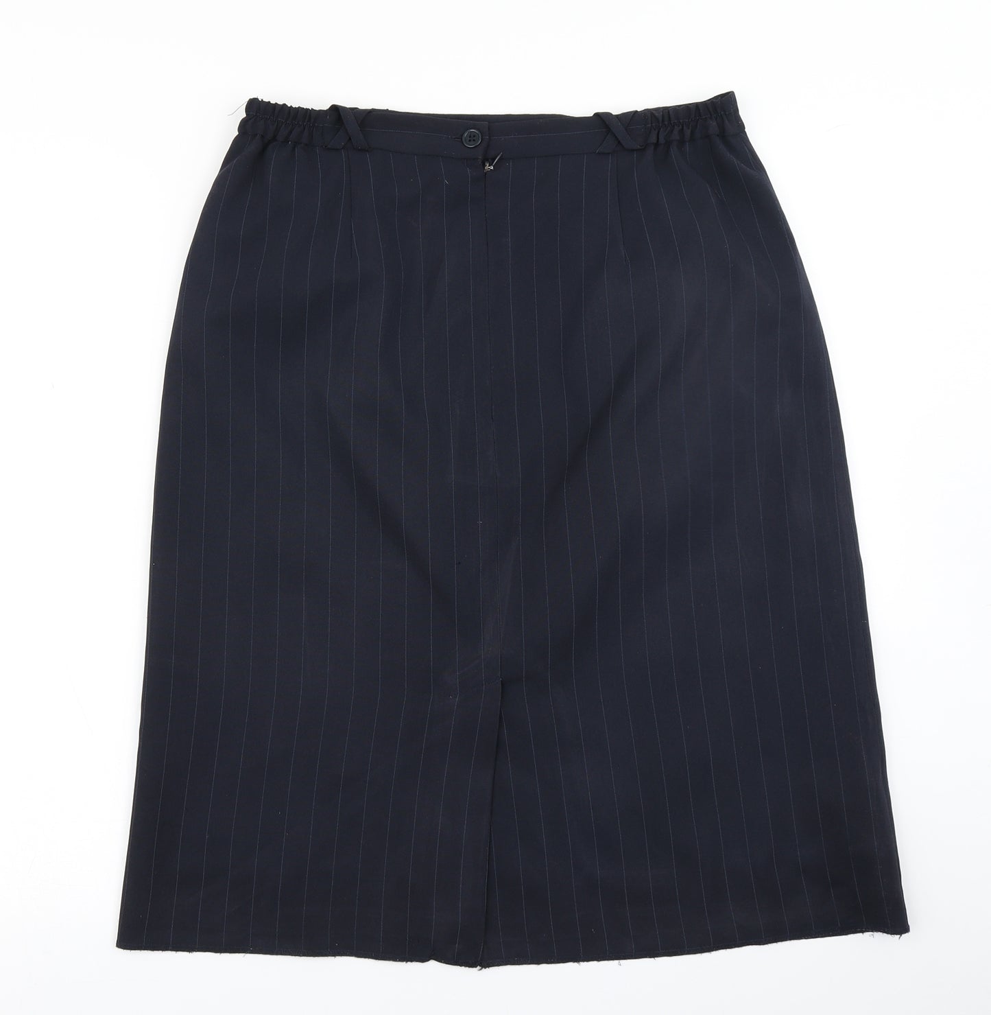 Bonmarché Womens Blue Striped  A-Line Skirt Size 14