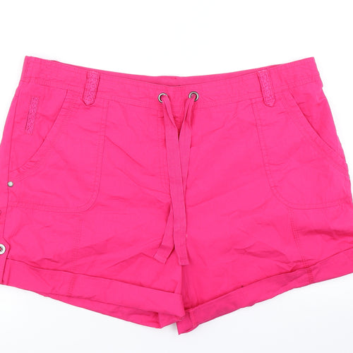 George Womens Pink   Cargo Shorts Size 18