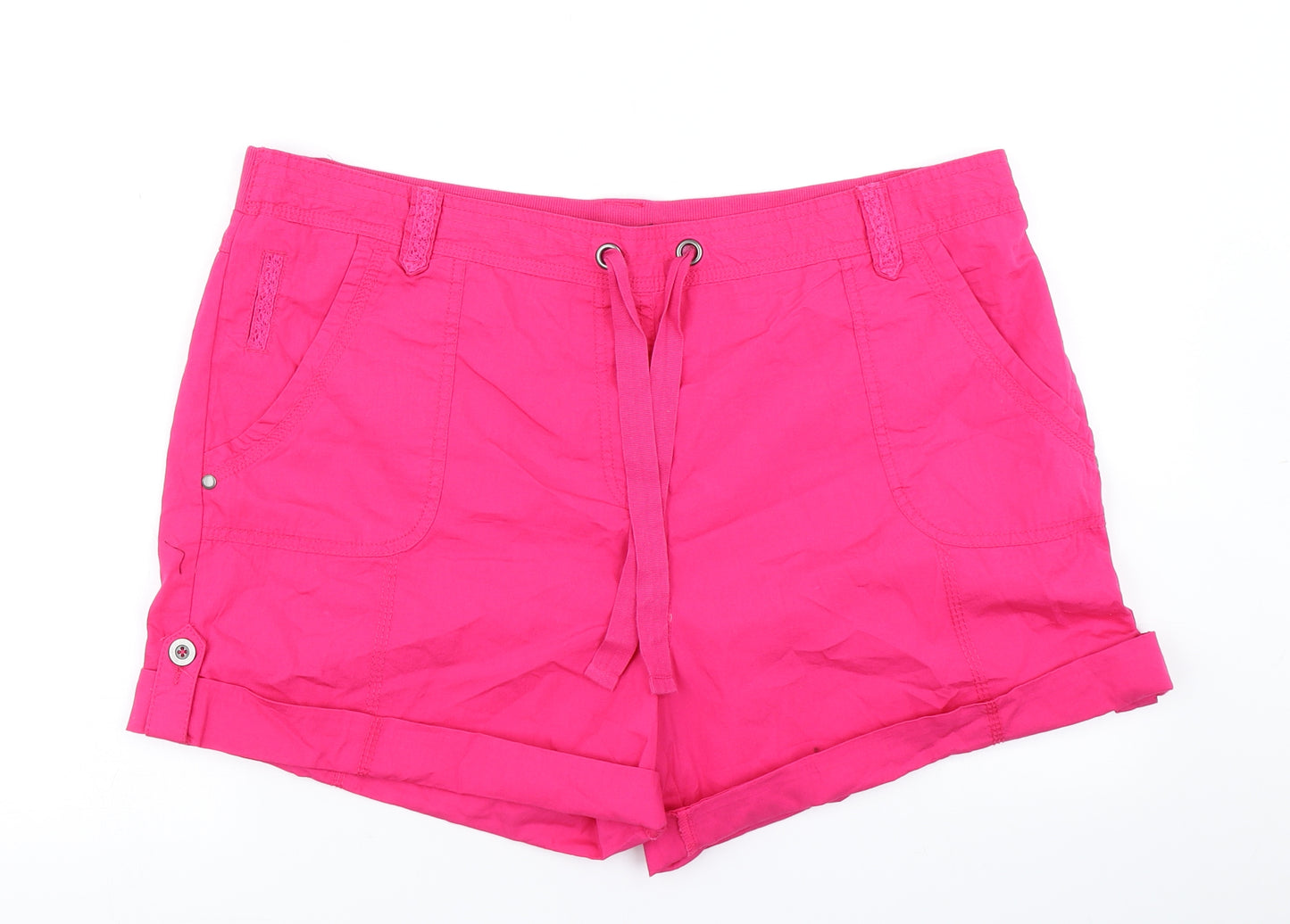 George Womens Pink   Cargo Shorts Size 18