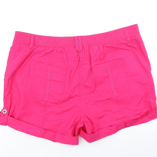 George Womens Pink   Cargo Shorts Size 18