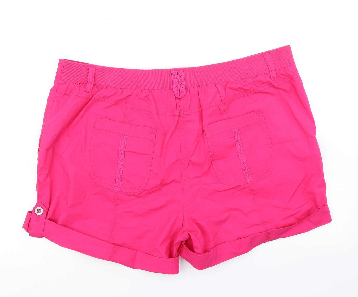 George Womens Pink   Cargo Shorts Size 18