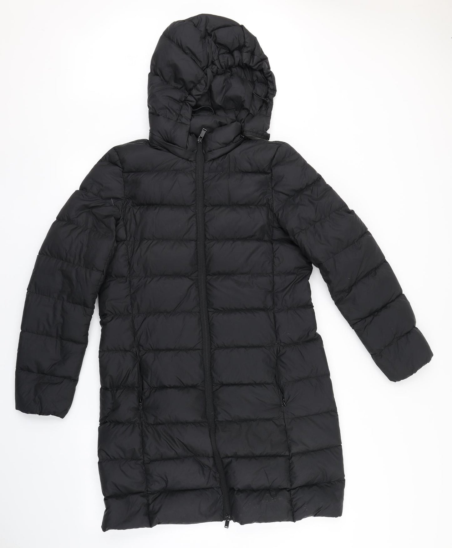 M&S Womens Black   Puffer Jacket Coat Size 12