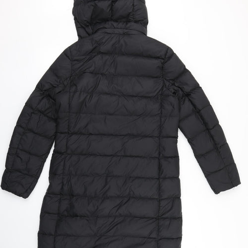 M&S Womens Black   Puffer Jacket Coat Size 12