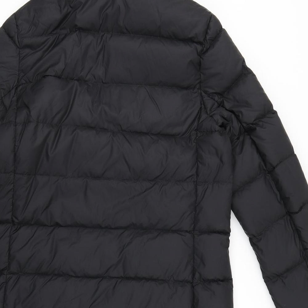 M&S Womens Black   Puffer Jacket Coat Size 12