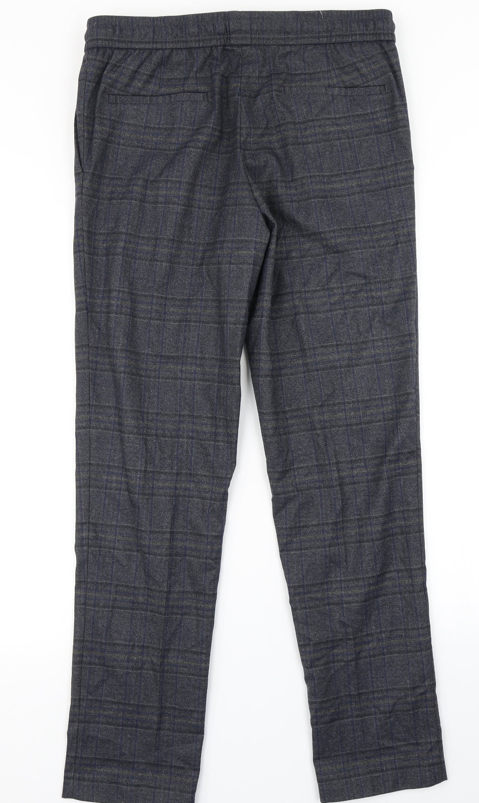 NEXT Mens Blue Plaid  Dress Pants Trousers Size 32 in L30 in