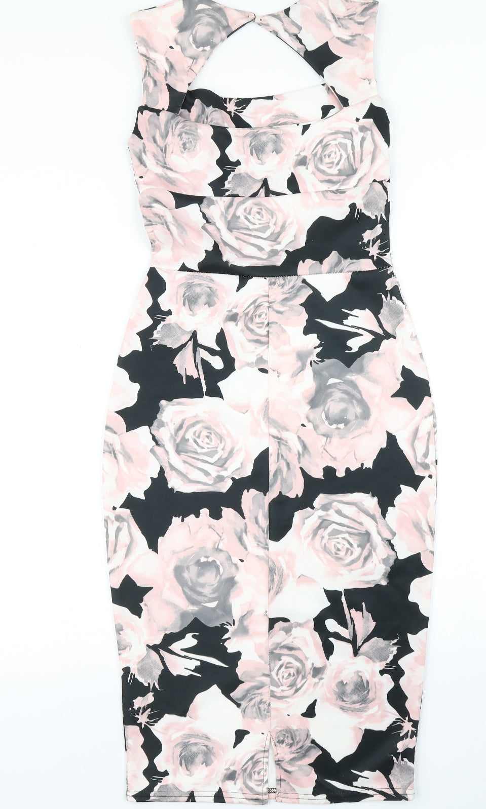 Select Womens Black Floral  Pencil Dress  Size 10