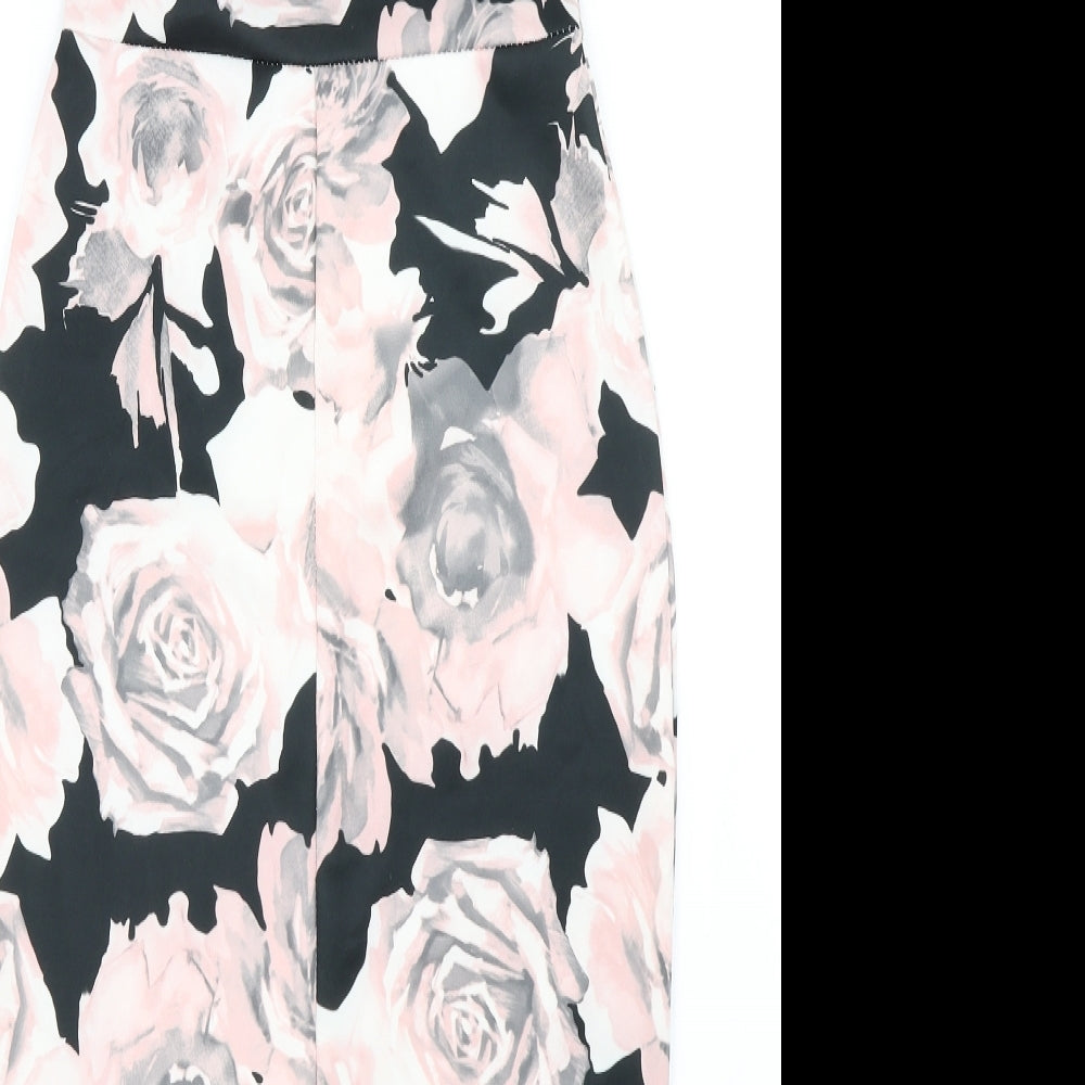 Select Womens Black Floral  Pencil Dress  Size 10
