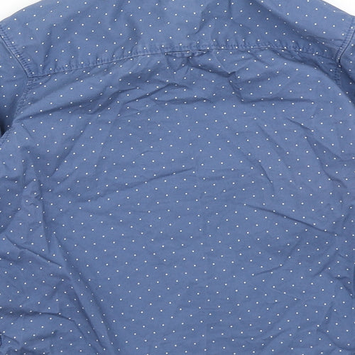 H&M Boys Blue Polka Dot  Basic Button-Up Size 5-6 Years