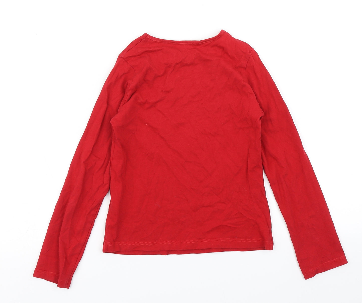 Miss E-vie Girls Red   Basic T-Shirt Size 7-8 Years