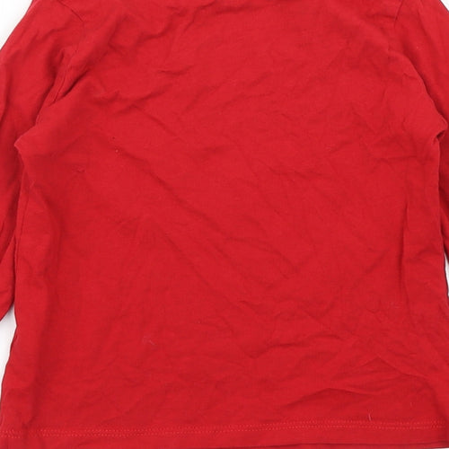 Miss E-vie Girls Red   Basic T-Shirt Size 7-8 Years