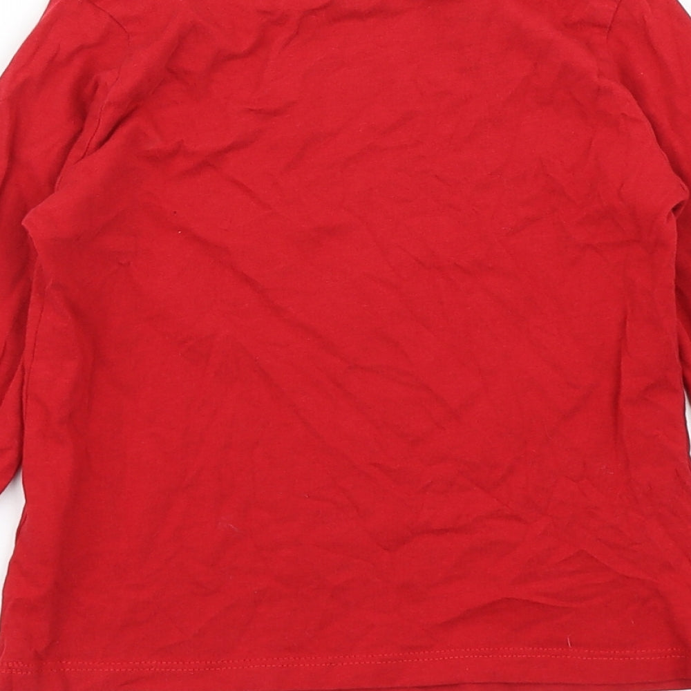 Miss E-vie Girls Red   Basic T-Shirt Size 7-8 Years