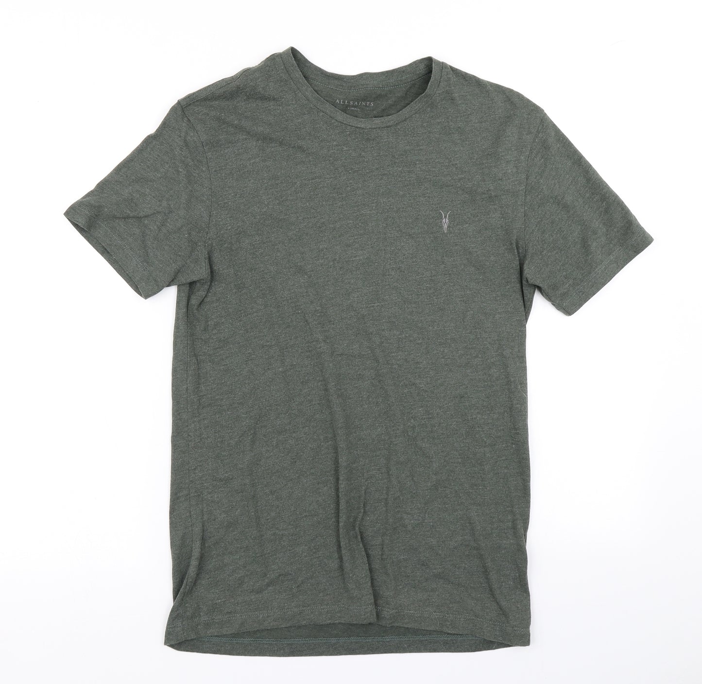 All Saints Mens Green    T-Shirt Size XS