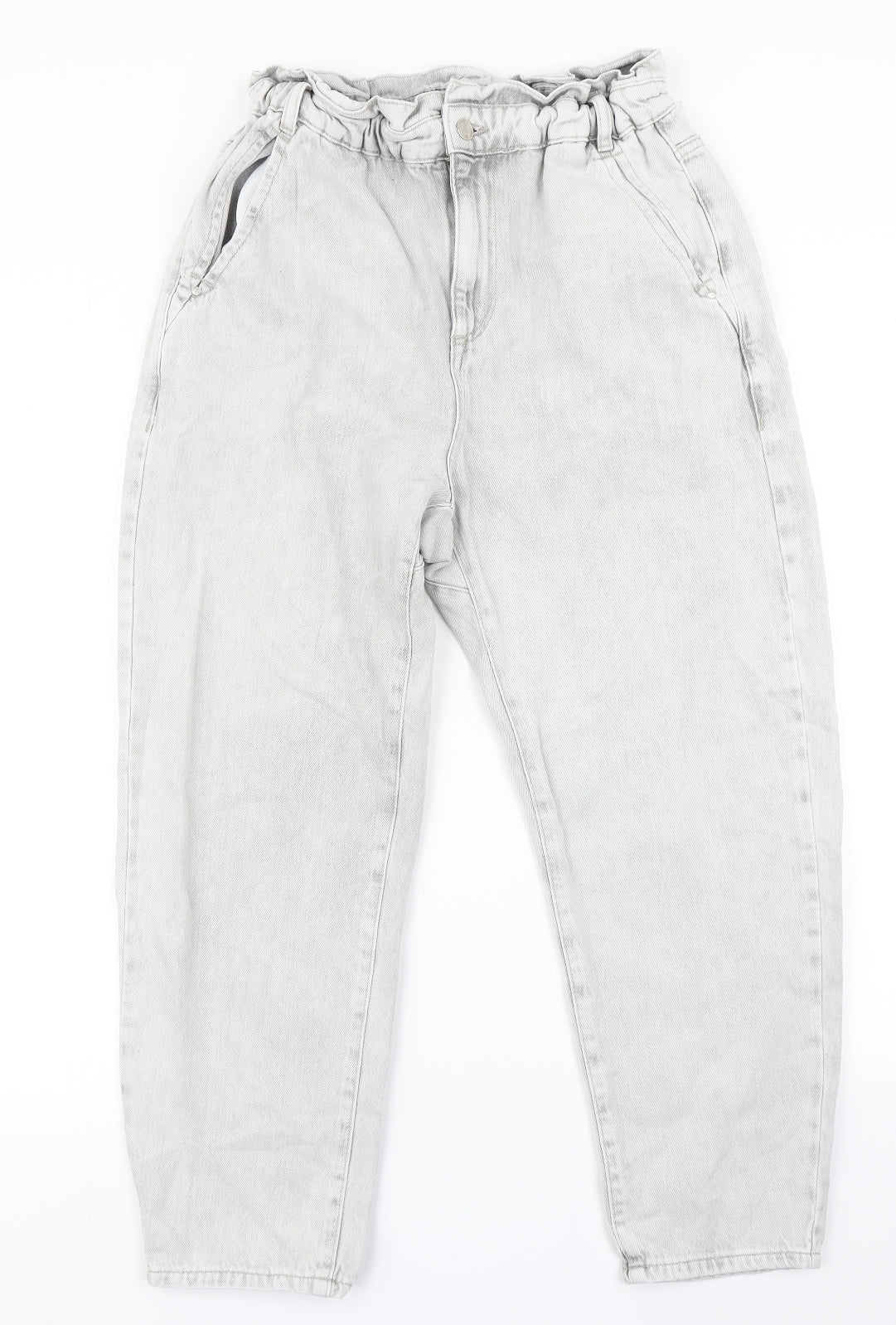 Zara Womens Grey  Denim Mom Jeans Size 10 L24 in