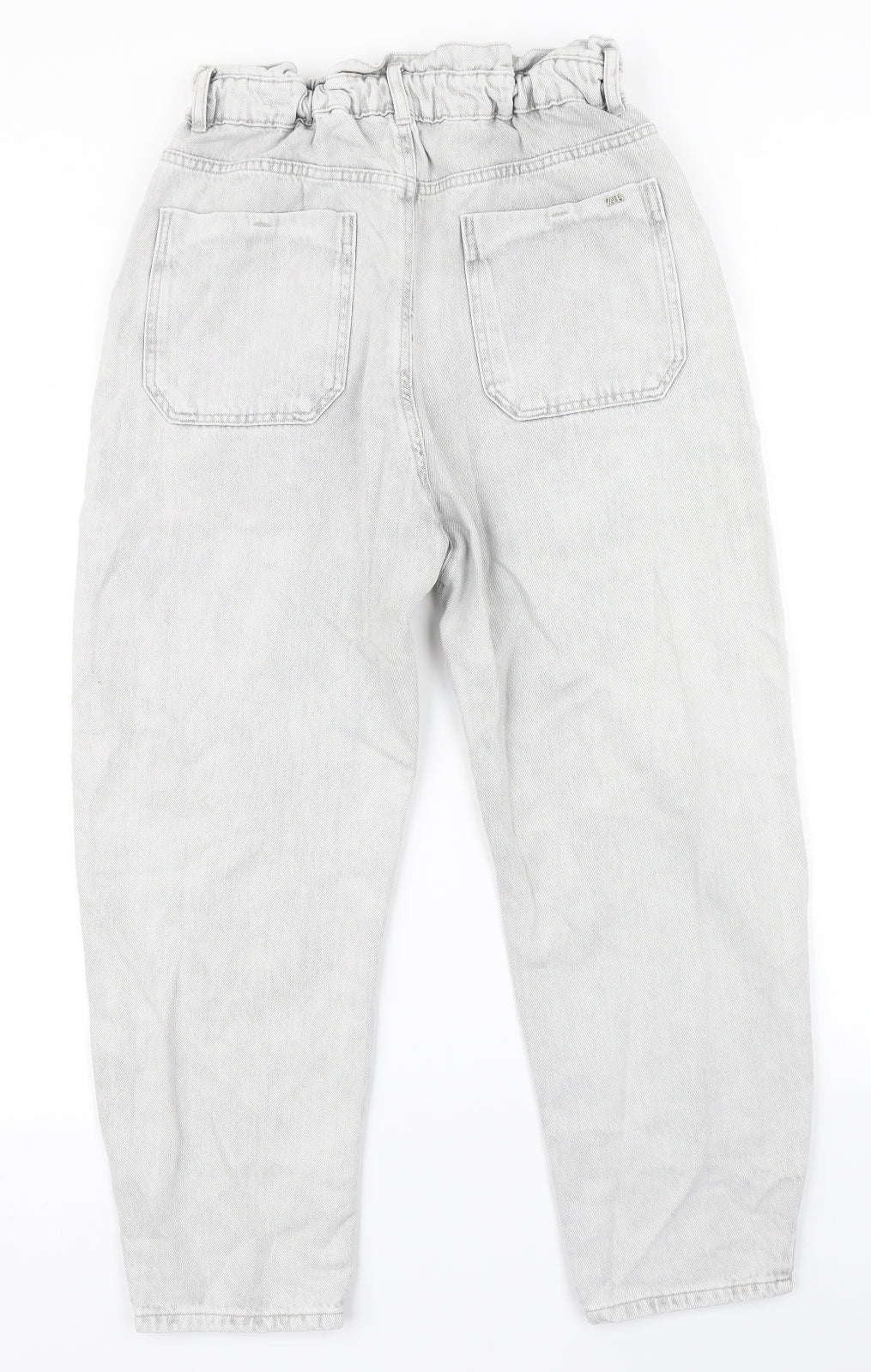 Zara Womens Grey  Denim Mom Jeans Size 10 L24 in