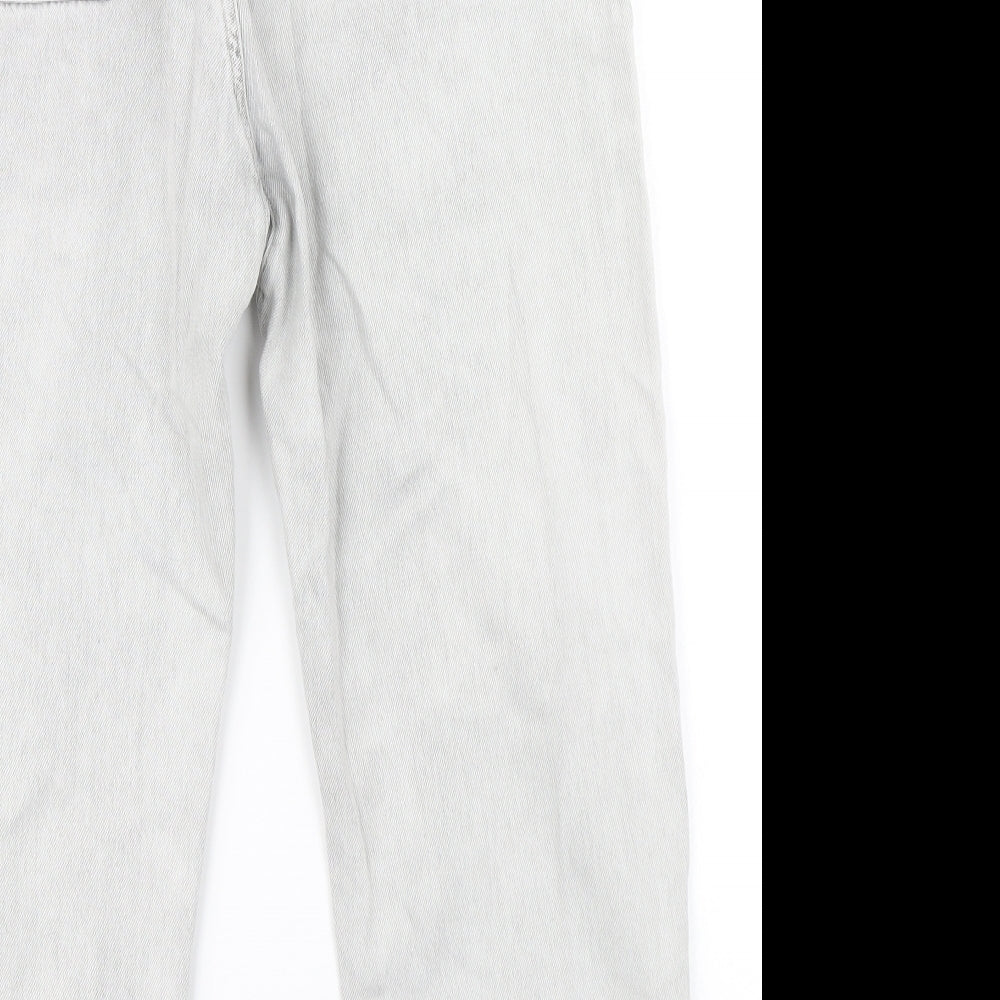 Zara Womens Grey  Denim Mom Jeans Size 10 L24 in