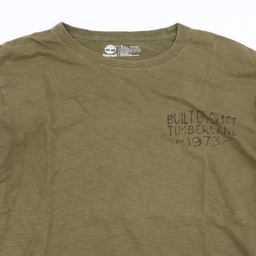 Timberland Mens Green    T-Shirt Size 2XL