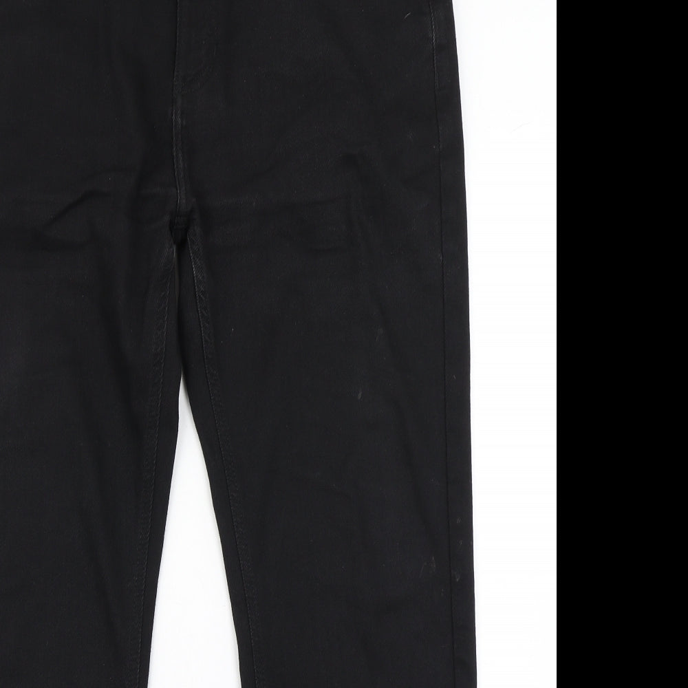 M&S Mens Black  Denim Tapered Jeans Size 36 in L29 in