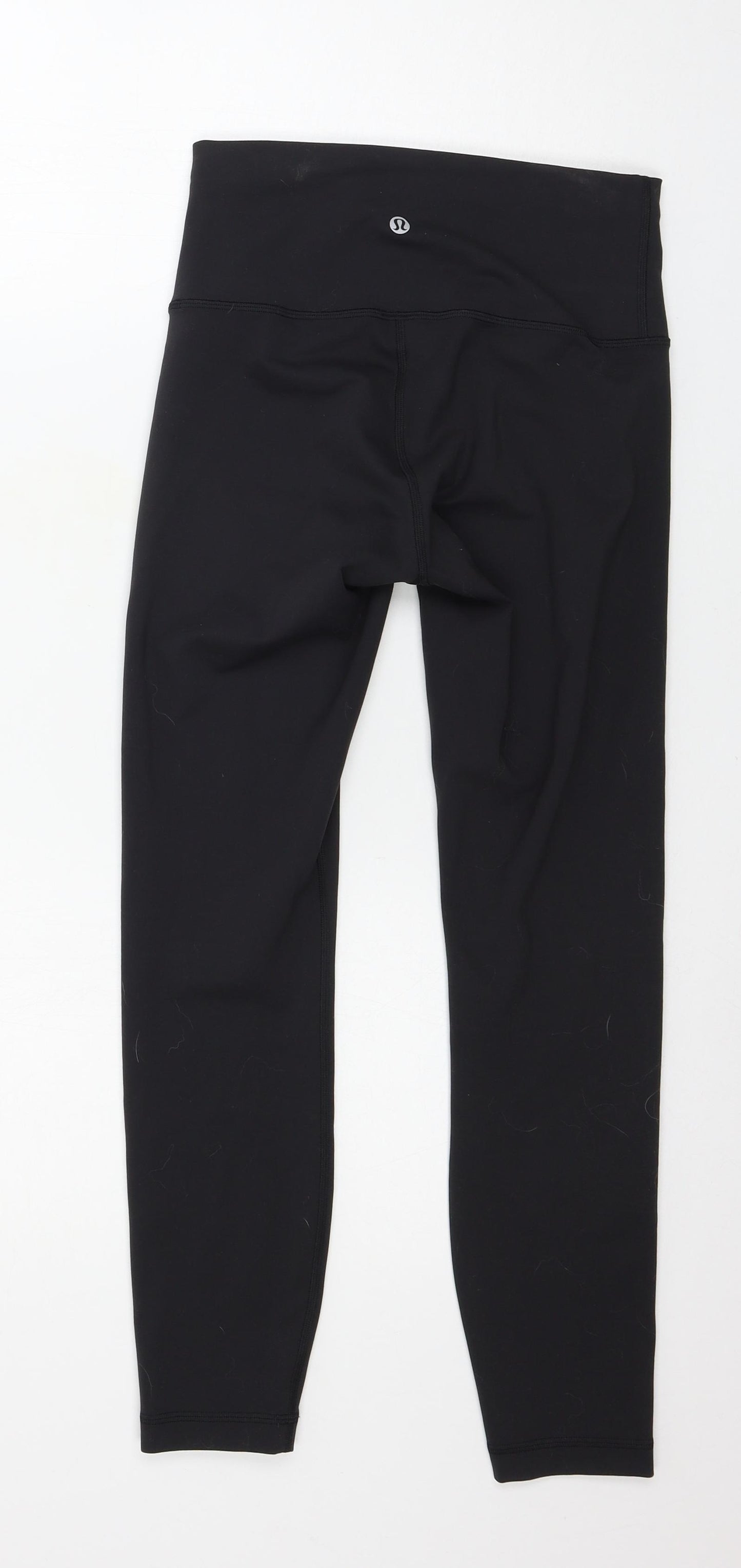 Preworn Womens Black  Jersey Capri Leggings Size 26 in L25 in