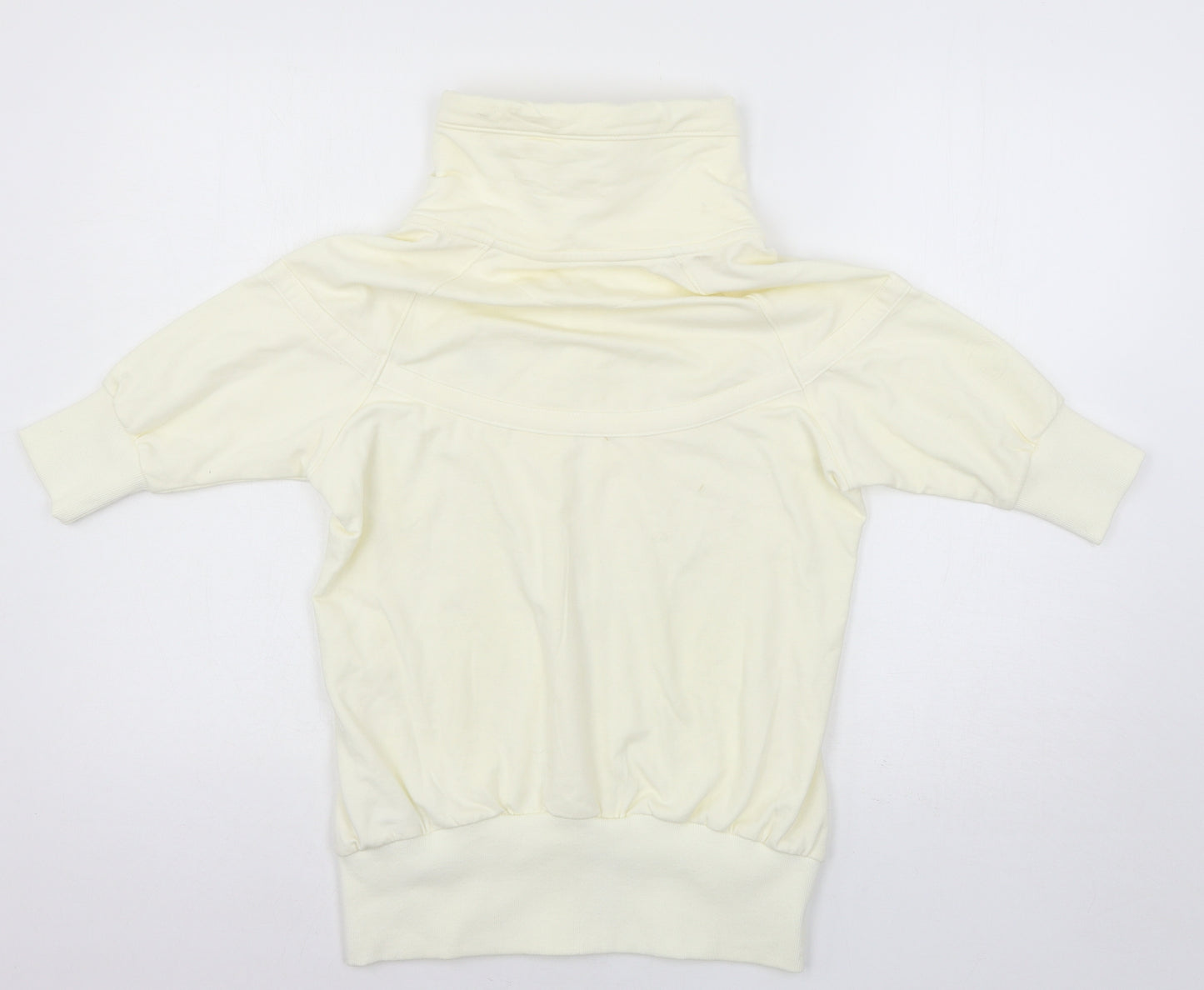 Nike Womens Ivory  Jersey Full Zip Sweatshirt Size 8
