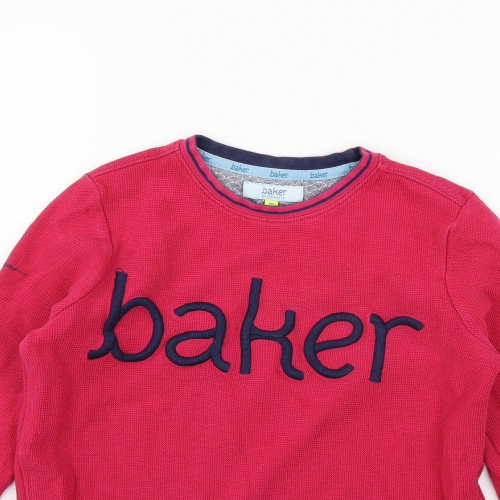 Ted Baker Girls Pink  Jersey Pullover Sweatshirt Size 11-12 Years  - Baker