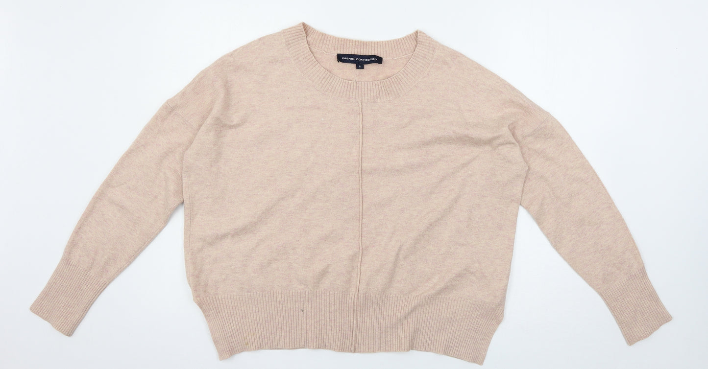 French Connection Womens Pink  Knit Pullover Jumper Size S