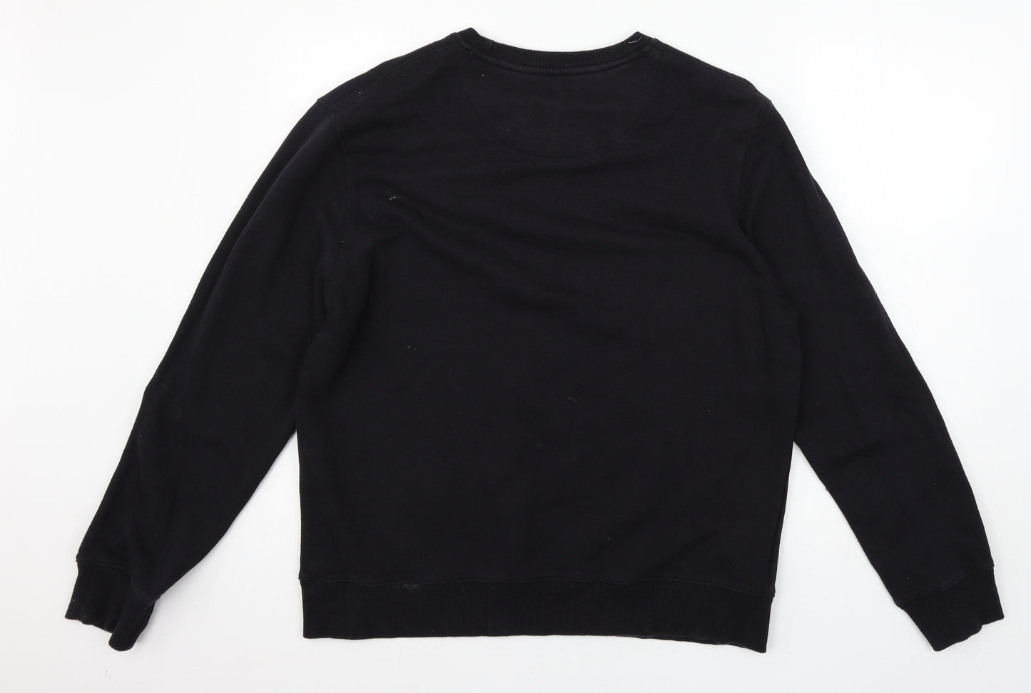 Easy Mens Black  Jersey Pullover Sweatshirt Size L
