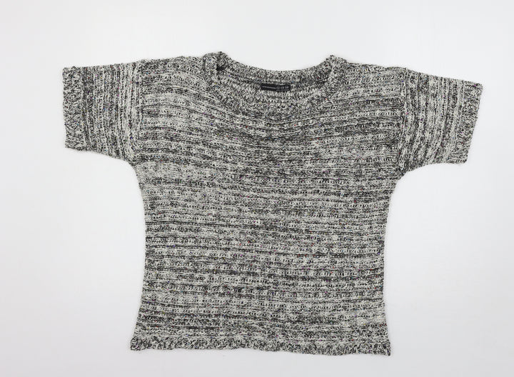 Atmosphere Womens Gold Striped Knit Pullover Jumper Size 12
