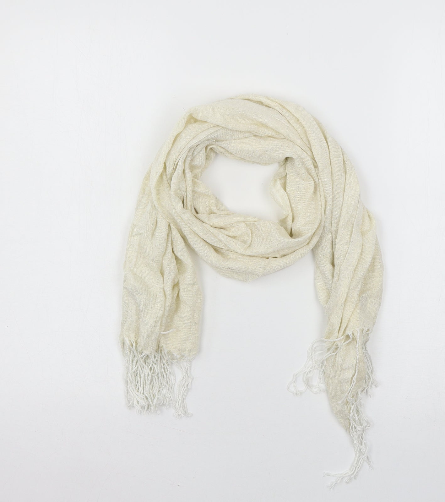 Preworn Womens Ivory  Knit  Scarf