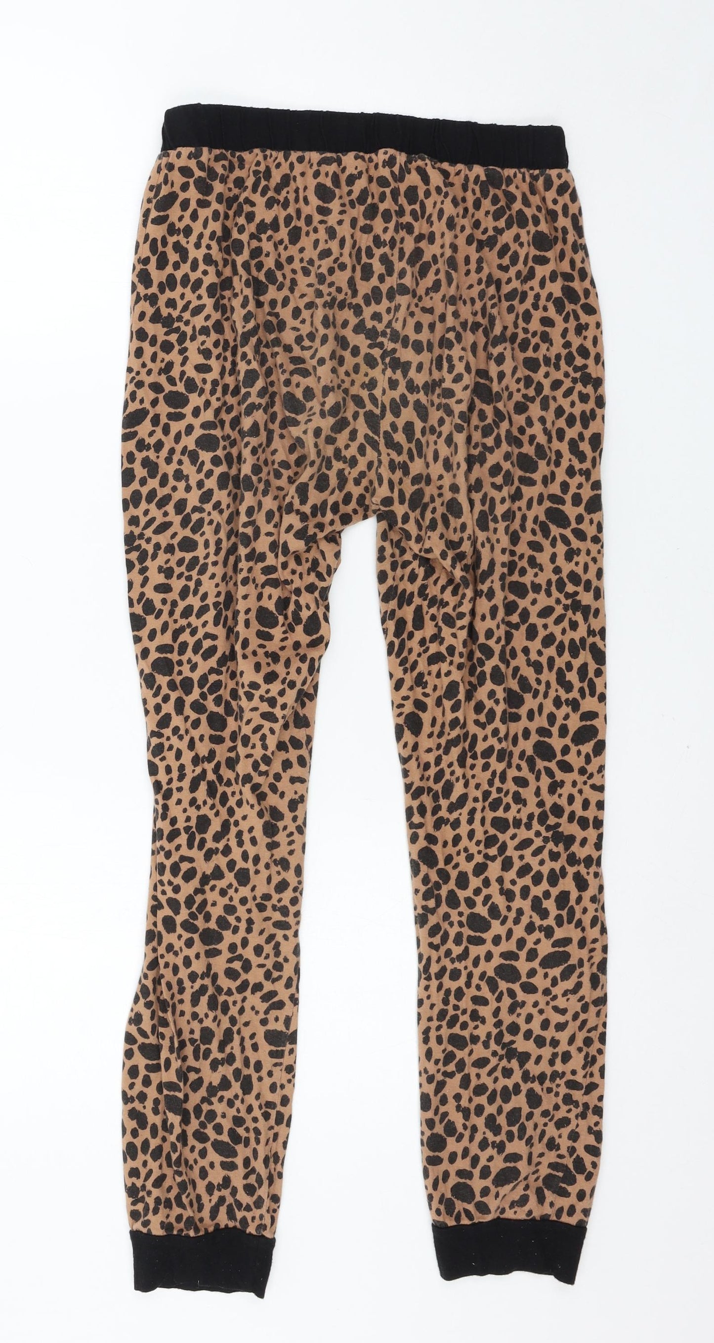 New Look Womens Brown Animal Print  Capri Pyjama Pants Size S