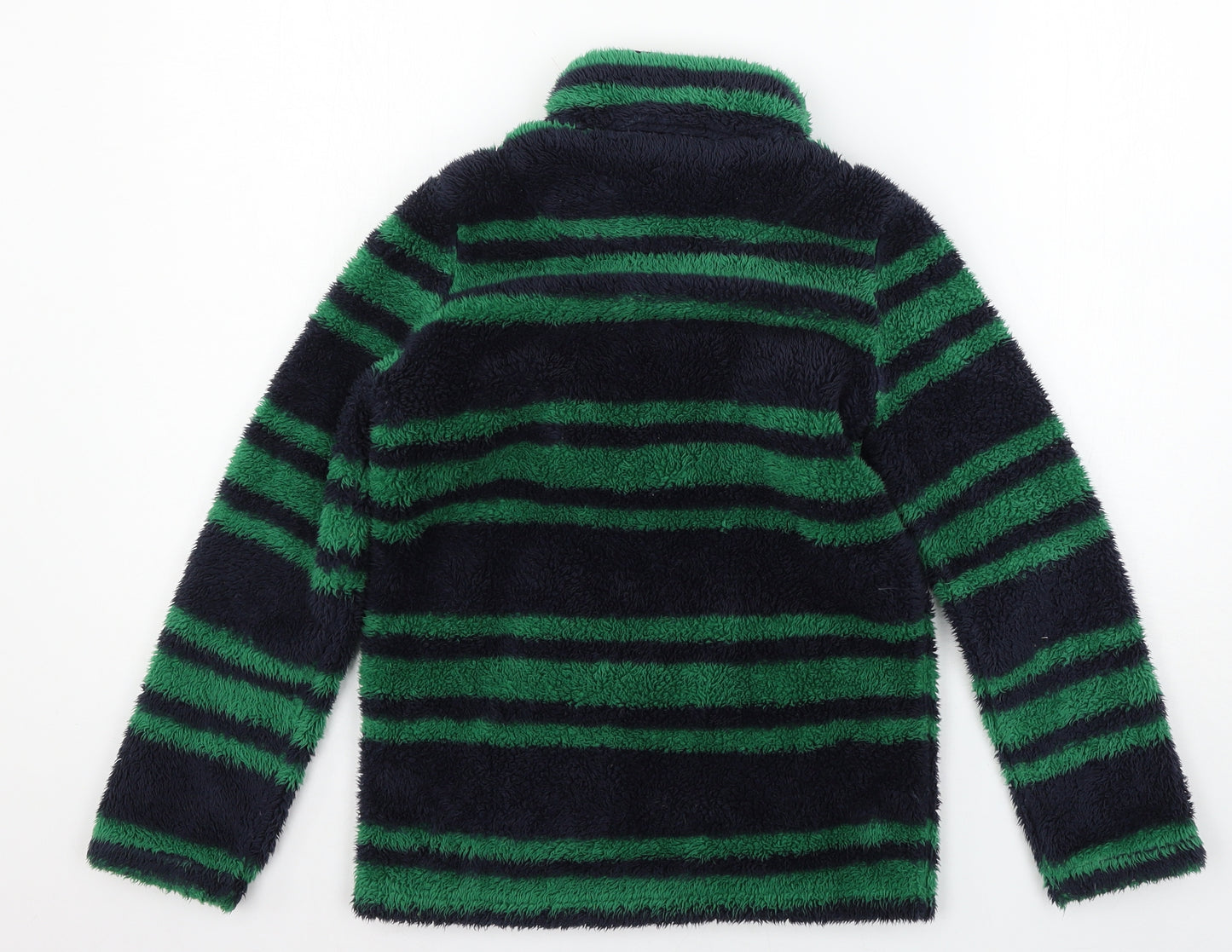 Joules Boys Blue Striped Fleece Pullover Sweatshirt Size 9-10 Years