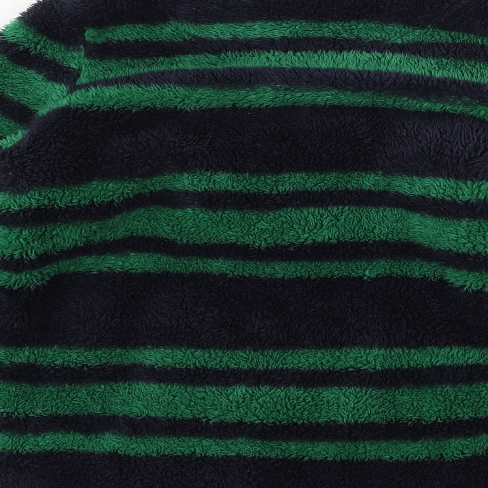 Joules Boys Blue Striped Fleece Pullover Sweatshirt Size 9-10 Years