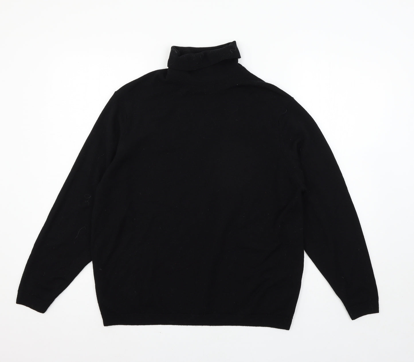 Hodgson Womens Black  Knit Pullover Jumper Size L