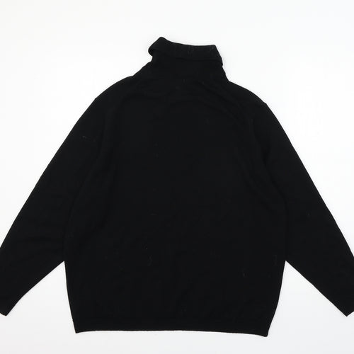 Hodgson Womens Black  Knit Pullover Jumper Size L