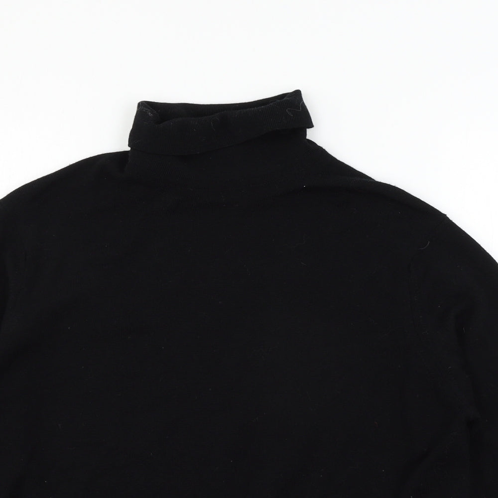 Hodgson Womens Black  Knit Pullover Jumper Size L