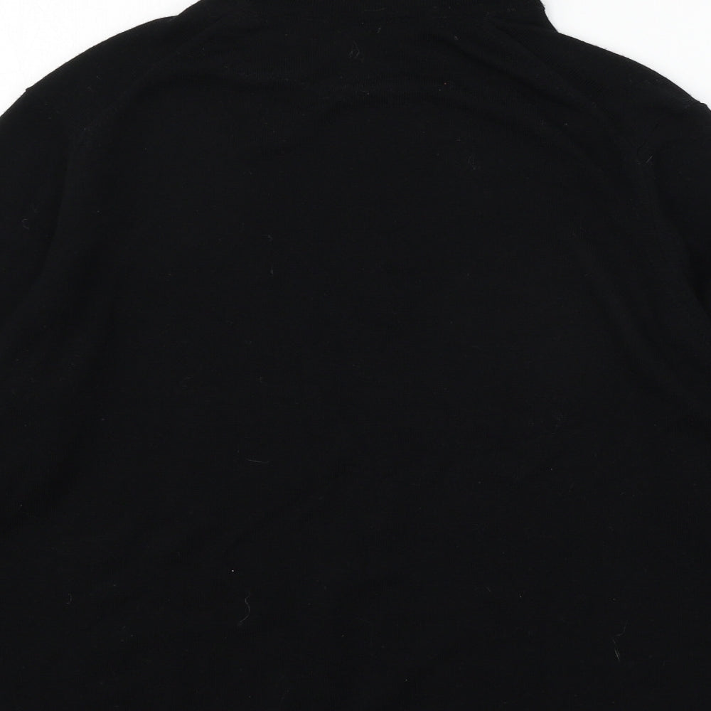 Hodgson Womens Black  Knit Pullover Jumper Size L