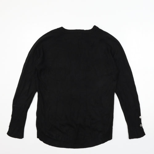 Primark Womens Black  Knit Pullover Jumper Size 10