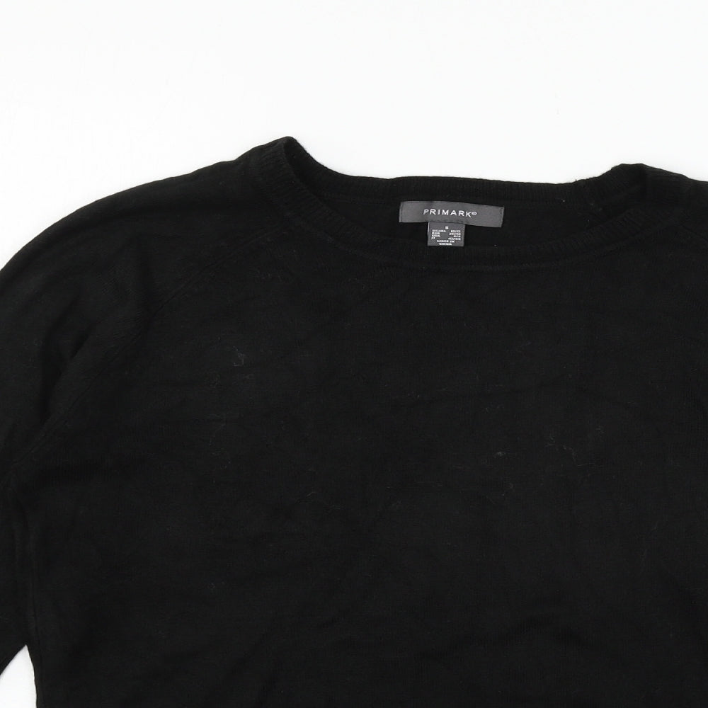 Primark Womens Black  Knit Pullover Jumper Size 10