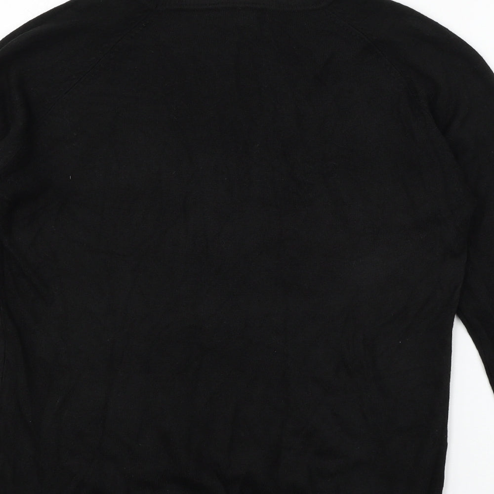 Primark Womens Black  Knit Pullover Jumper Size 10