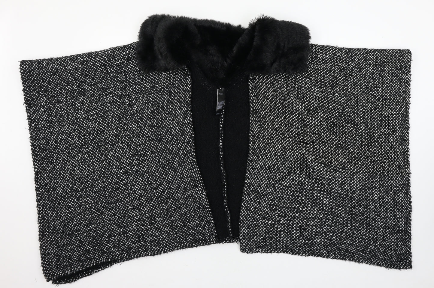 Marks and Spencer Womens Black  Knit Cardigan Jumper One Size
