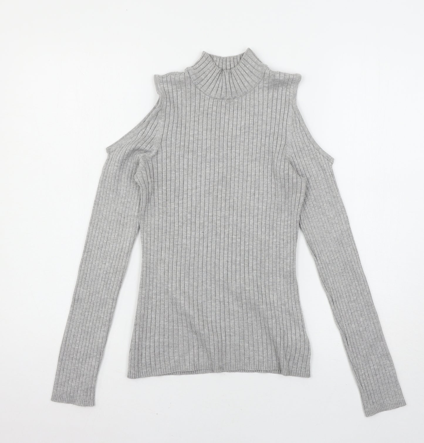 Verve Ami Womens Grey  Knit Pullover Jumper Size M