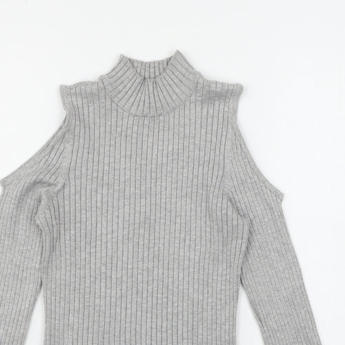 Verve Ami Womens Grey  Knit Pullover Jumper Size M