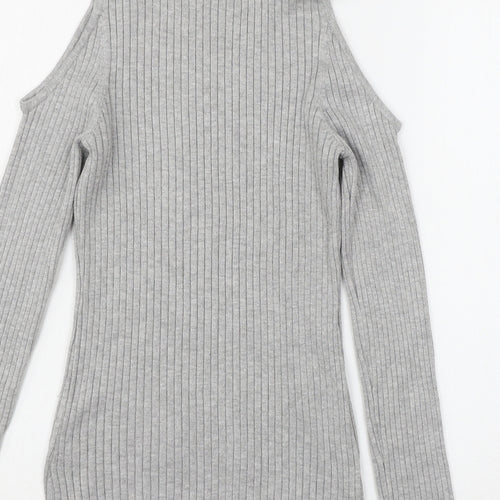 Verve Ami Womens Grey  Knit Pullover Jumper Size M
