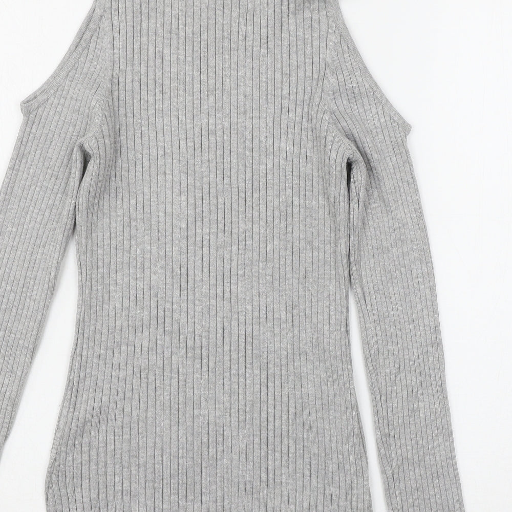 Verve Ami Womens Grey  Knit Pullover Jumper Size M