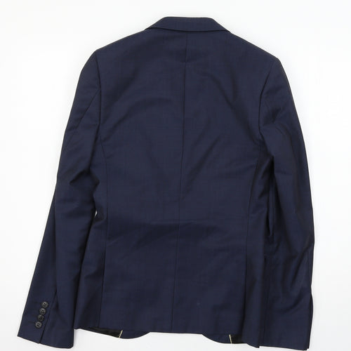 Topman Mens Blue   Jacket Suit Jacket Size S