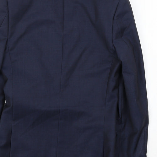 Topman Mens Blue   Jacket Suit Jacket Size S