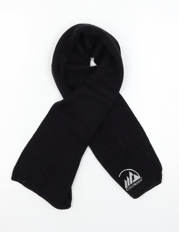 Colorado Mens Black  Knit Scarf  One Size