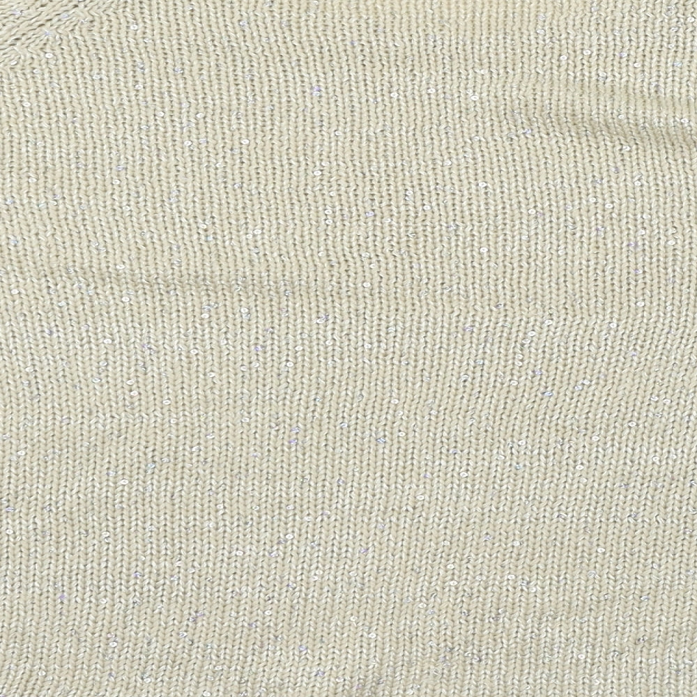 Marks and Spencer Womens Ivory  Knit Pullover Jumper Size S